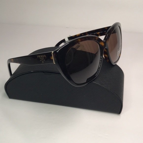 New Authentic PRADA  Acetate Sunglasses SPR 16X Tortoise - Picture 10 of 13